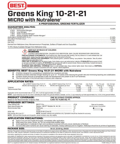 BEST Greens King Starter 10-21-21