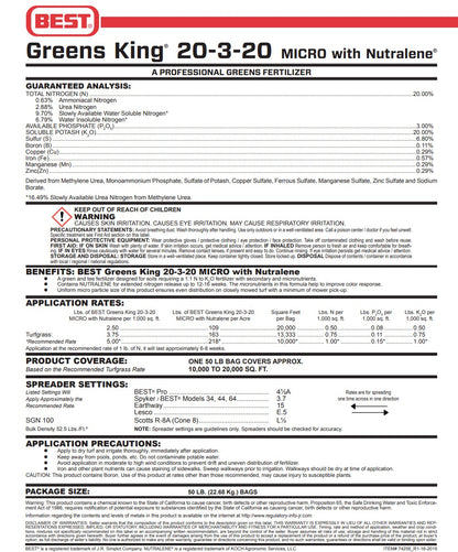 BEST Greens King 20-3-20