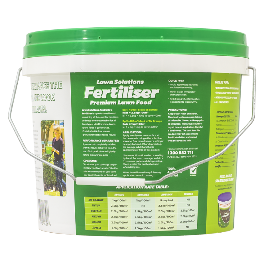 Lawn Solutions Premium Fertiliser 10kg